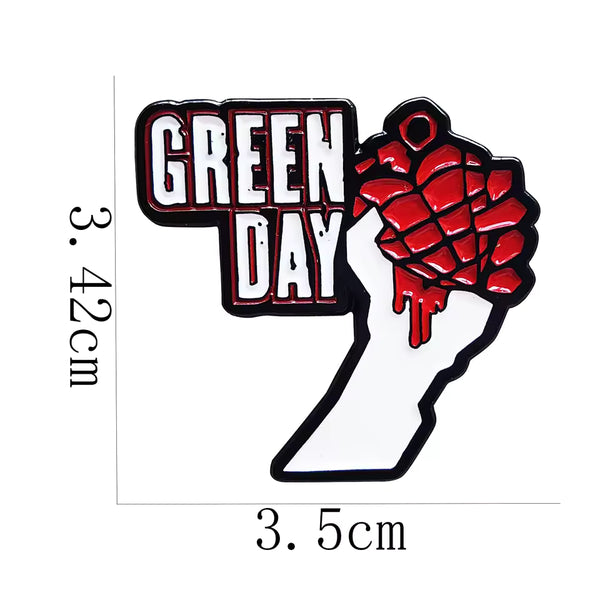 Green Day Grenade American Idiot - Enamel Pin