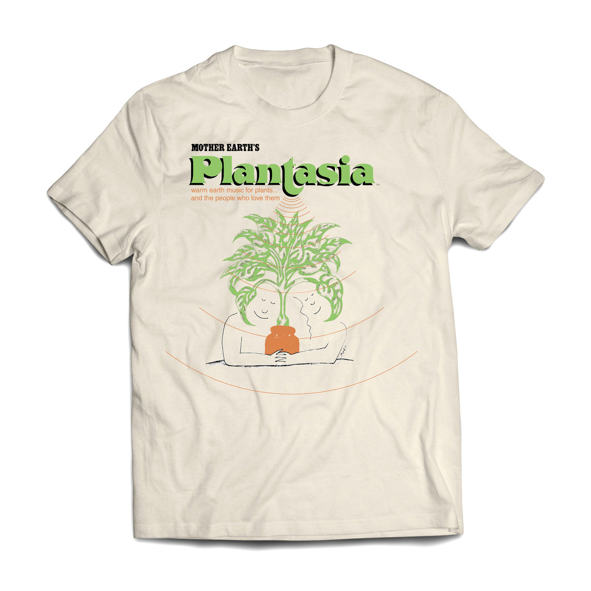Mort Garson Plantasia "Cover" Tan T-shirt