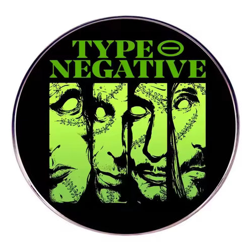 Type O Negative Logo Split Faces - Enamel Pin