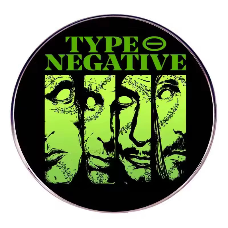 Type O Negative Logo Split Faces - Enamel Pin