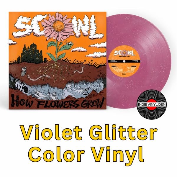 Scowl - How Flowers Grow - Violet Glitter Color Vinyl Record