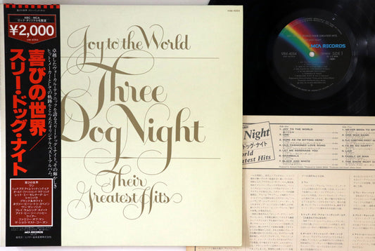 Three Dog Night - Joy To The World Sus grandes éxitos - Vinilo vintage japonés