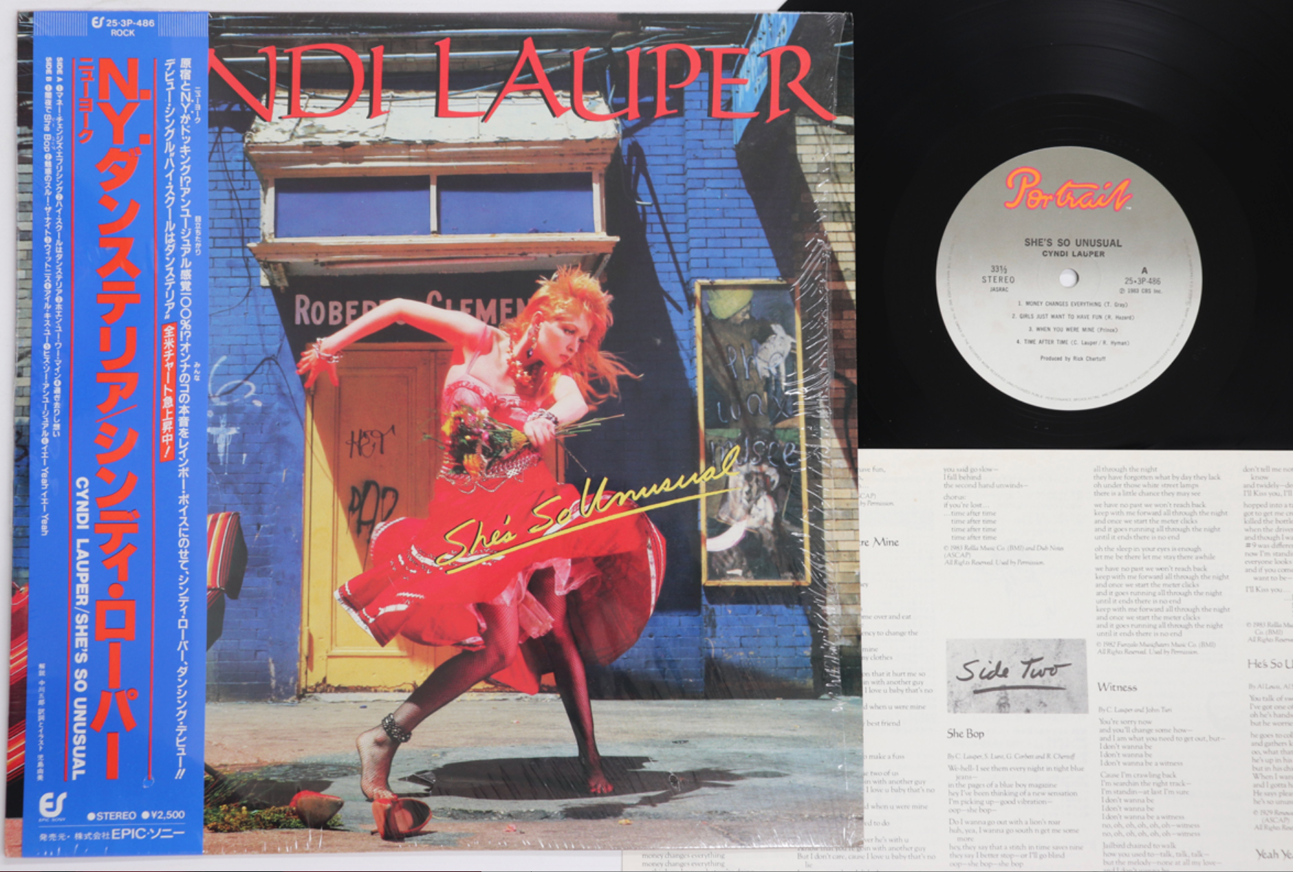 Cyndi Lauper - She's So Unusual - Japanese Vintage Vinyl