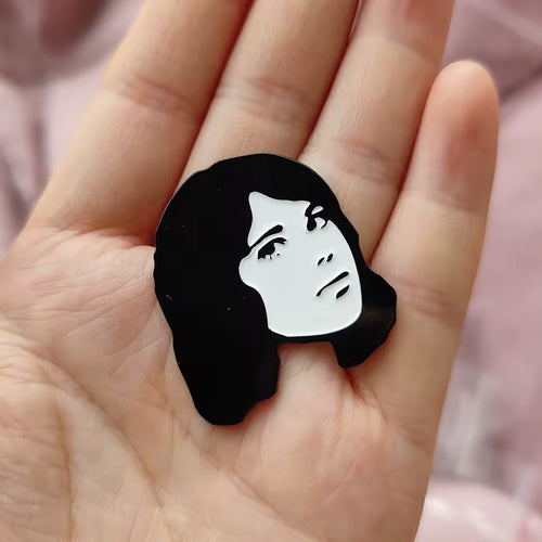 TV Girl Face - Enamel Pin