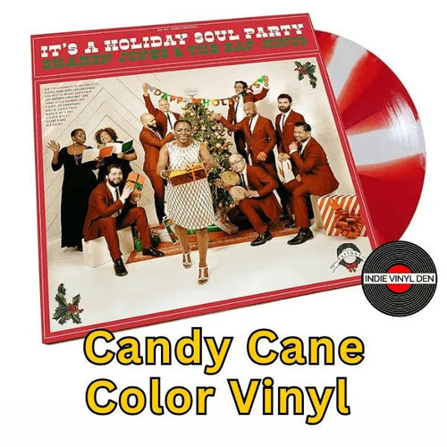 Sharon Jones,& The Dap-Kings - It's A Holiday Soul Party - Candy Cane Color Vinyl Record LP New rockit-t-shirts.myshopify.com #Indie_Vinyl_Den#