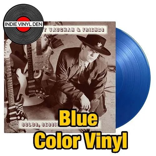 Stevie Ray Vaughan - Solos, sesiones y bises - Disco de vinilo color azul 