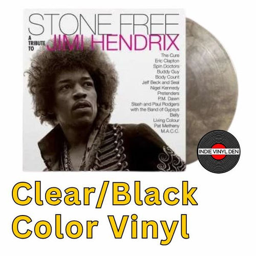 Stone Free: A Tribute to Jimi Hendrix - Black & Clear Vinyl Record 2LP - Indie Vinyl Den