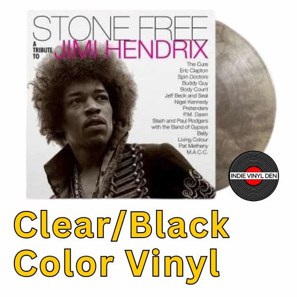 Stone Free: A Tribute to Jimi Hendrix - Black & Clear Vinyl Record 2LP