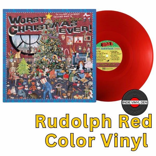 Sufjan Stevens - Worst Christmas Ever! - Rudolph Red Color Vinyl