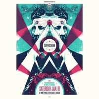 Superchunk- Tomorrow Never Knows Festival Gig Poster rockit-t-shirts.myshopify.com #Indie_Vinyl_Den#