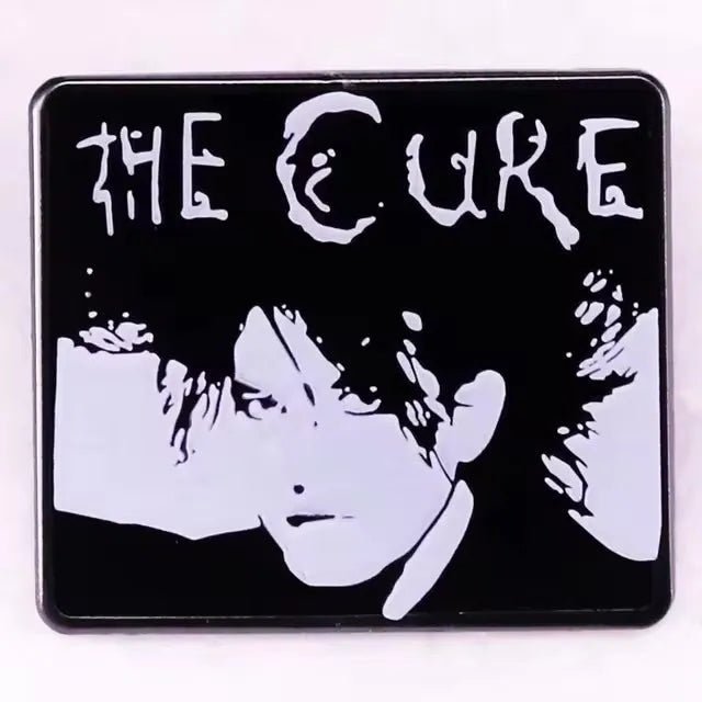 Cure Robert Smith Rectangle - Enamel Pin – Indie Vinyl Den