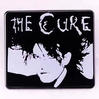 The Cure Robert Smith Rectangle - Enamel Pin rockit-t-shirts.myshopify.com