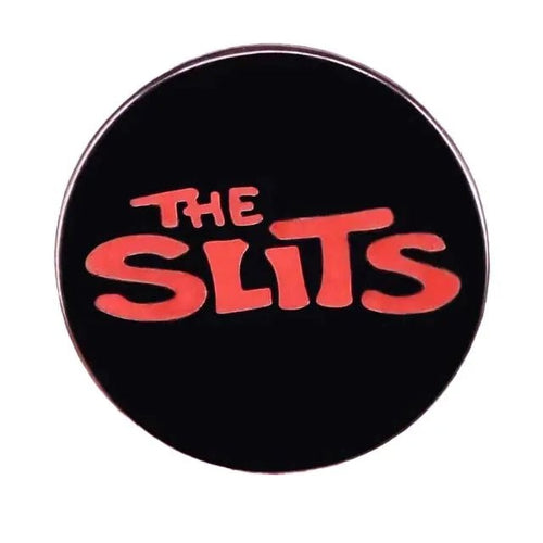 The Slits Logo  Enamel Pin rockit-t-shirts.myshopify.com
