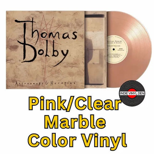 Thomas Dolby - Astronauts & Heretics  - Pink /Clear Marble Color Vinyl Record rockit-t-shirts.myshopify.com #Indie_Vinyl_Den#