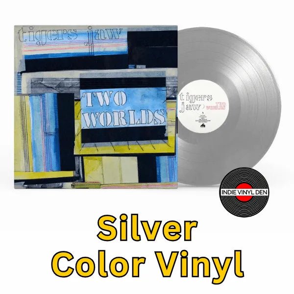 Tigers Jaw - Two Worlds - Silver Color Vinyl Record rockit-t-shirts.myshopify.com #Indie_Vinyl_Den#