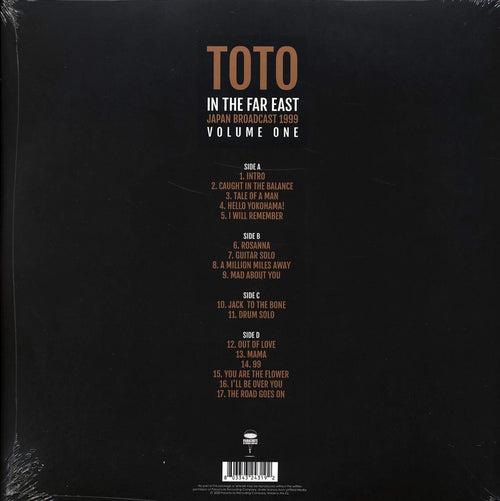 Toto - In The Far East Volume 1: Japan Broadcast 1999 - 2LP Vinyl Record