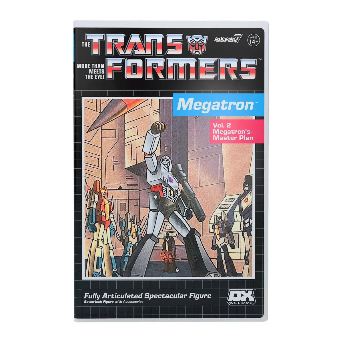 Transformers Deluxe Megatron (in VHS - style case) - Super 7
