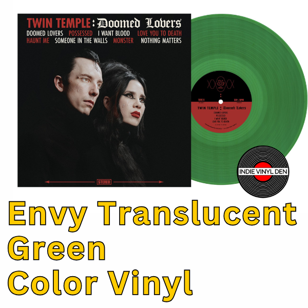 Twin Temple - Doomed Lovers - Envy Translucent Green Vinyl Record