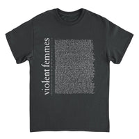 Violent Femmes Tour Lyrics Front Vf Black T-Shirt rockit-t-shirts.myshopify.com #Indie_Vinyl_Den#