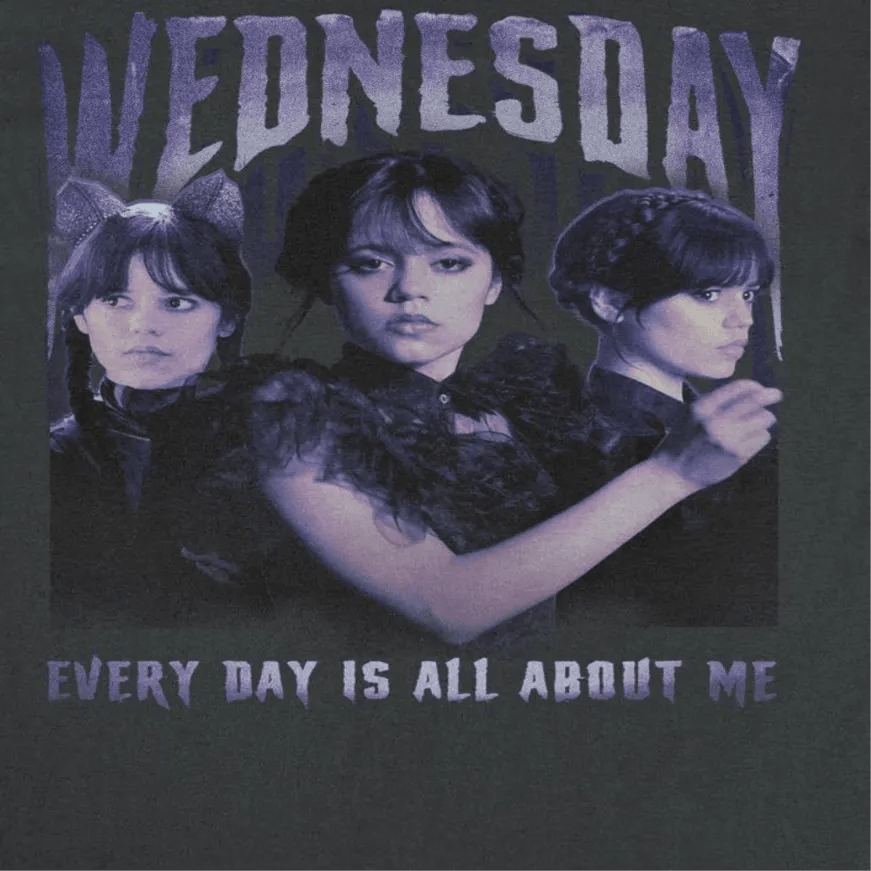 Wednesday All About Me Black T-Shirt rockit-t-shirts.myshopify.com #Indie_Vinyl_Den#