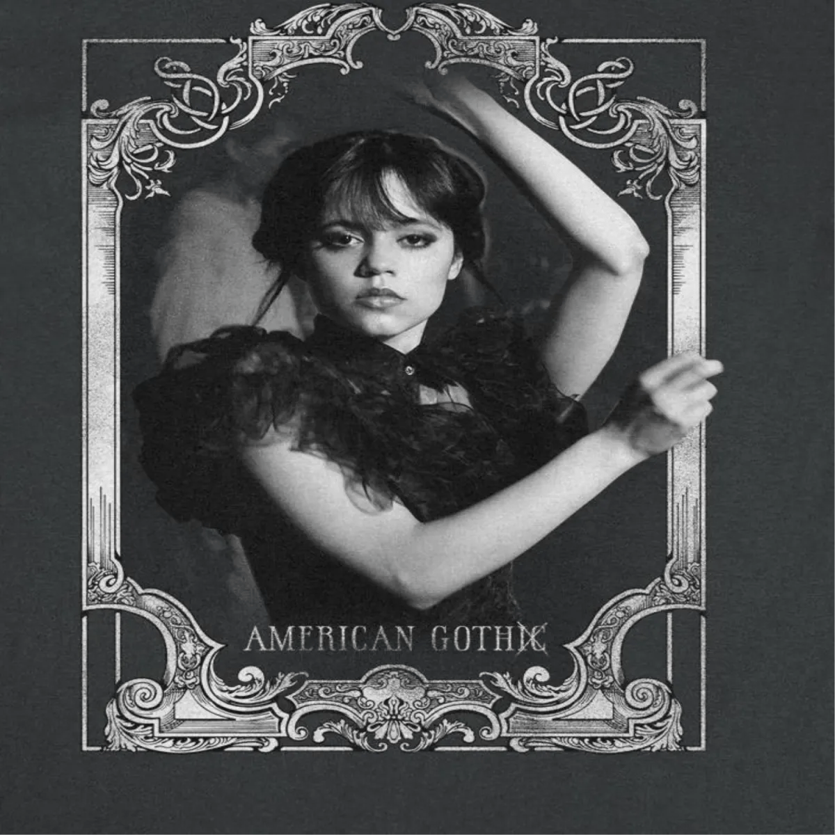 Wednesday American Gothic Black T-Shirt