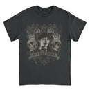 Wednesday Banner Skulls Black T-Shirt rockit-t-shirts.myshopify.com #Indie_Vinyl_Den#