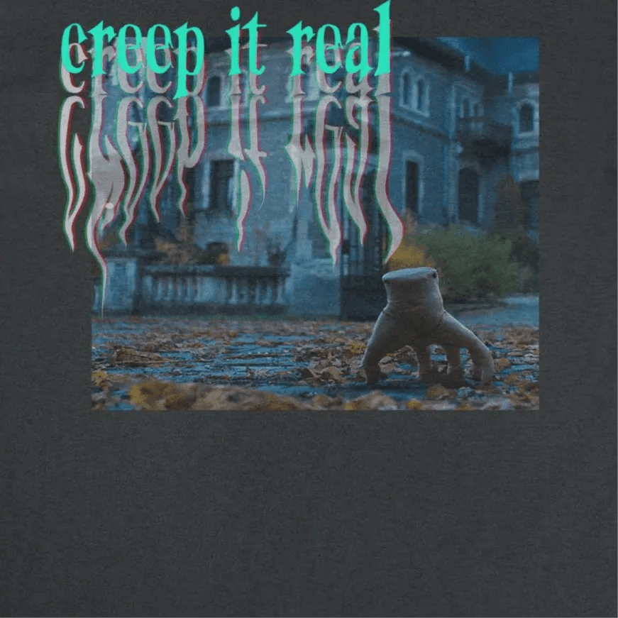 Wednesday Creep It Real Black T-Shirt