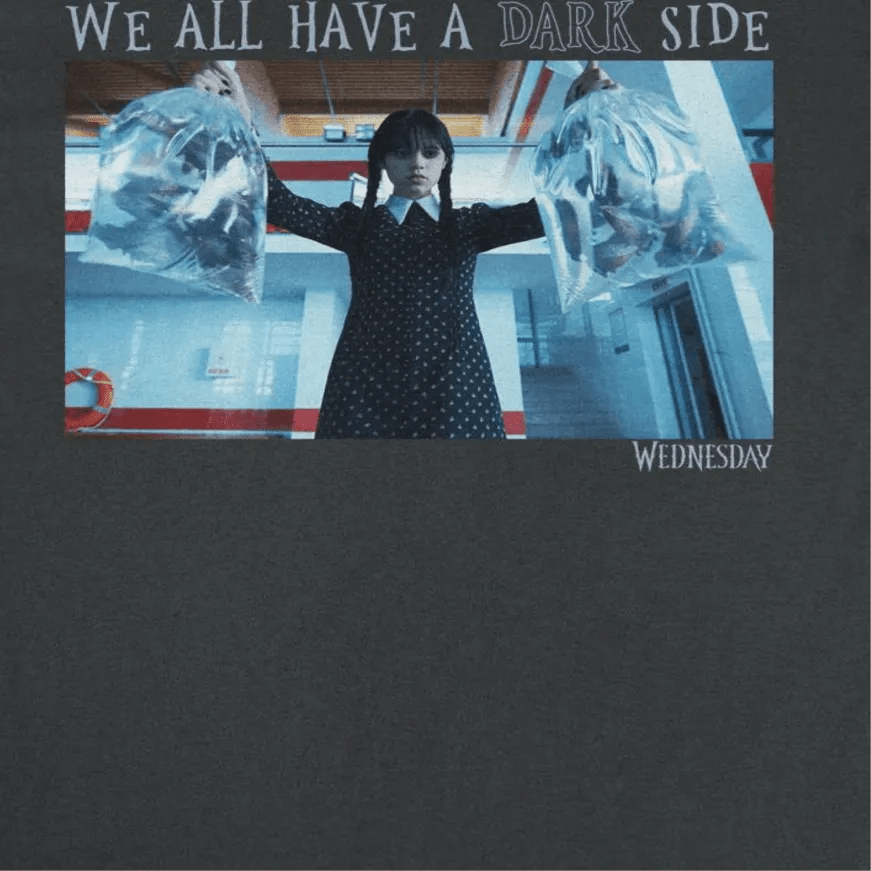 Wednesday Dark Side Black T-Shirt rockit-t-shirts.myshopify.com #Indie_Vinyl_Den#