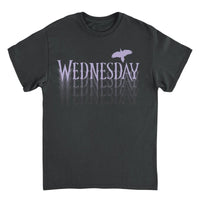 Wednesday Fading Logo Black T-Shirt rockit-t-shirts.myshopify.com #Indie_Vinyl_Den#