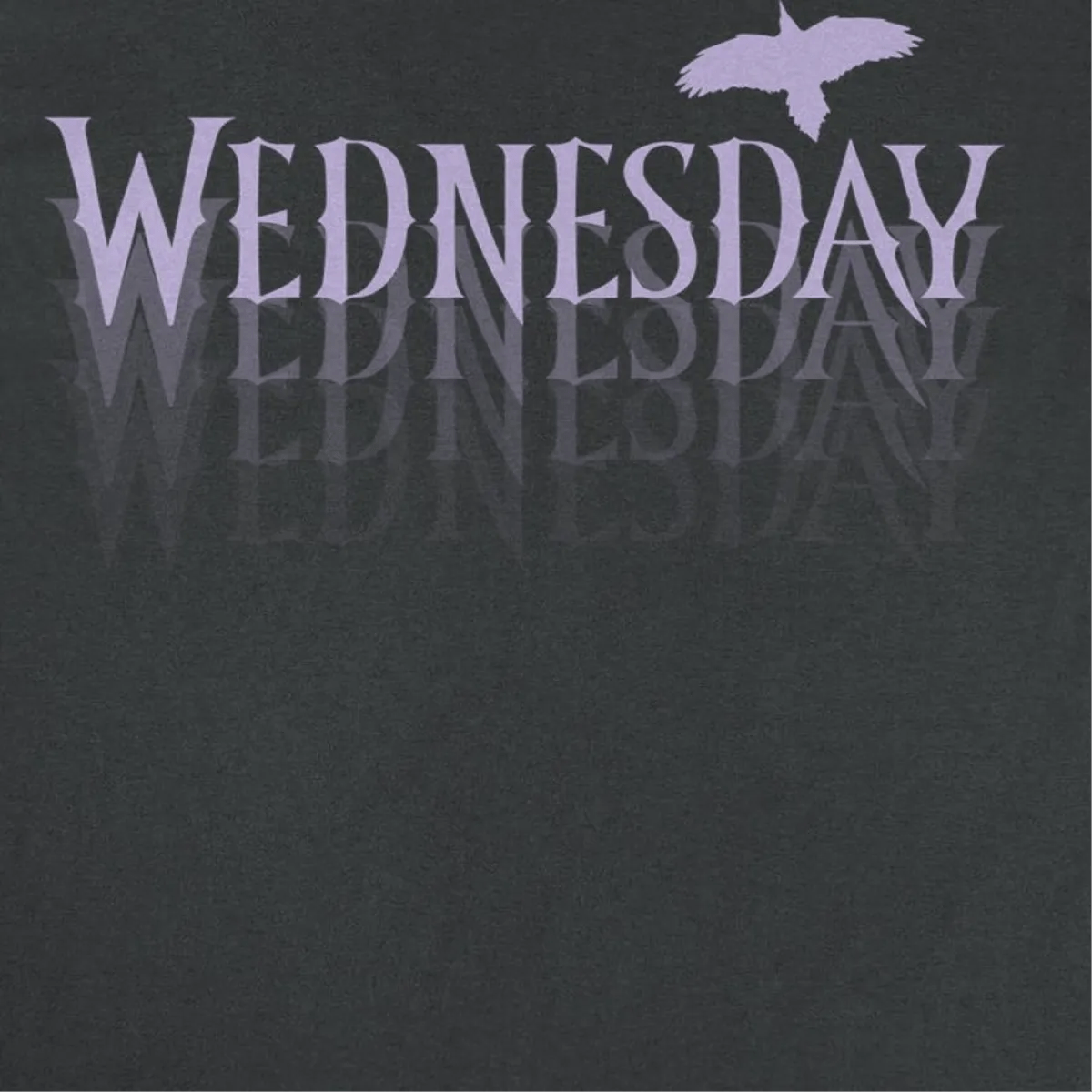 Wednesday Fading Logo Black T-Shirt
