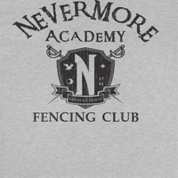 Wednesday Fencing 3 Front Sport Grey T-Shirt rockit-t-shirts.myshopify.com #Indie_Vinyl_Den#