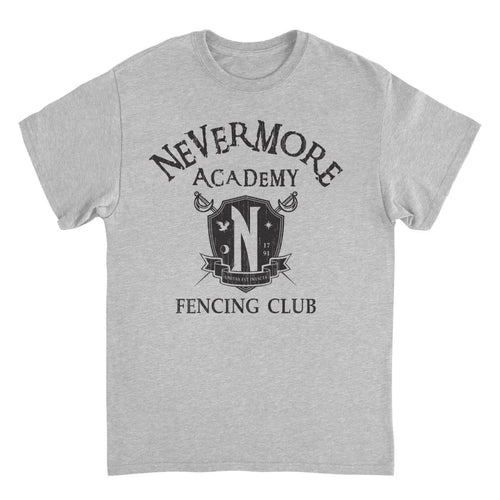 Wednesday Fencing 3 Front Sport Grey T-Shirt rockit-t-shirts.myshopify.com #Indie_Vinyl_Den#