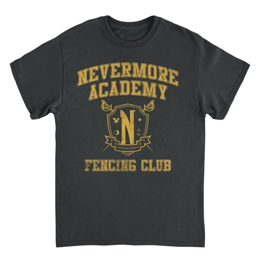 Wednesday Fencing 4 Black T-Shirt
