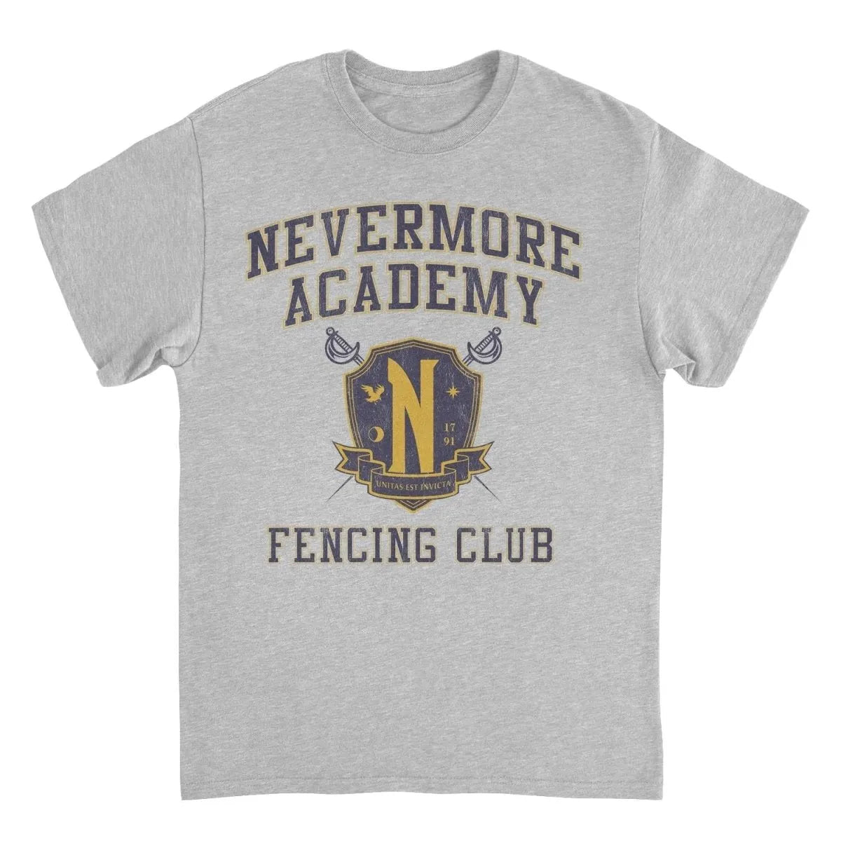 Wednesday Fencing 5 Sport Grey T-Shirt rockit-t-shirts.myshopify.com #Indie_Vinyl_Den#