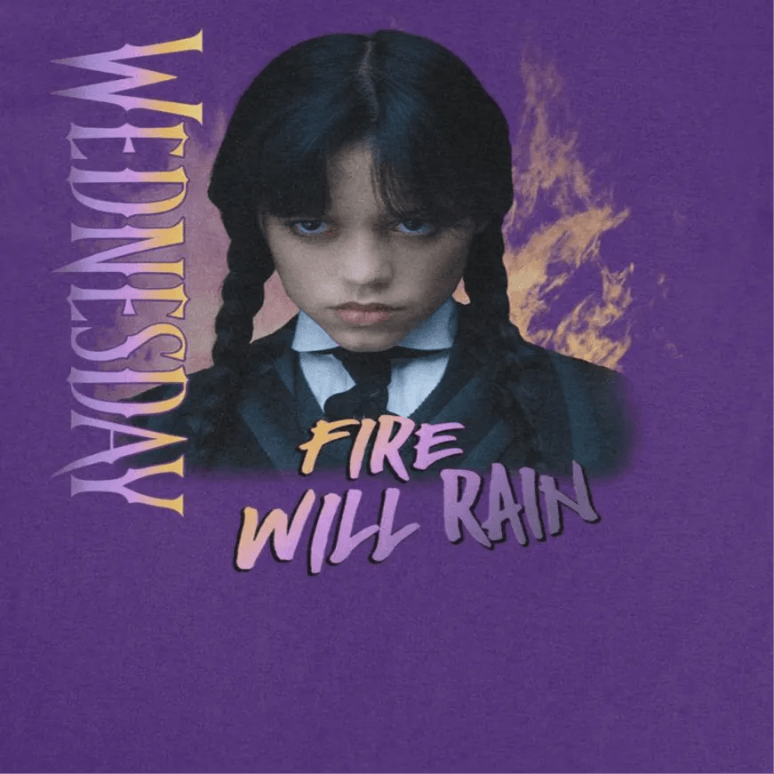 Wednesday Fire V2 Purple T-Shirt