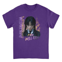 Wednesday Fire V2 Purple T-Shirt rockit-t-shirts.myshopify.com #Indie_Vinyl_Den#