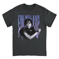 Wednesday Fire Will Rain Dance Black T-Shirt rockit-t-shirts.myshopify.com #Indie_Vinyl_Den#