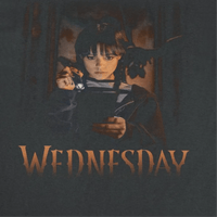 Wednesday Flashlight Black T-Shirt rockit-t-shirts.myshopify.com #Indie_Vinyl_Den#