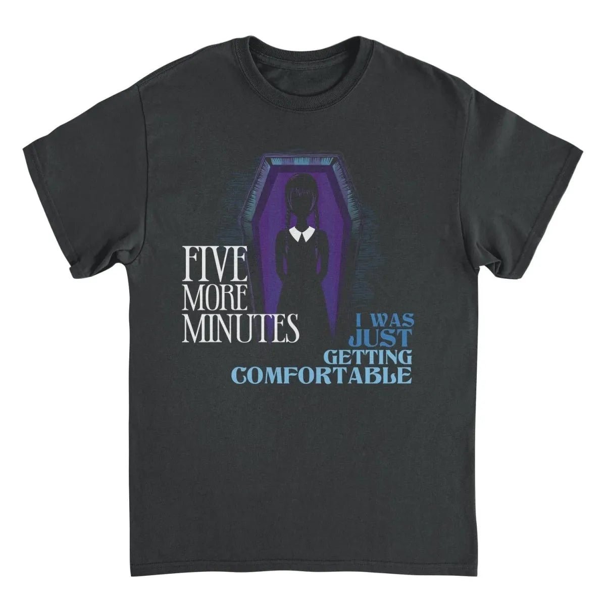 Wednesday Getting Comfortable Black T-Shirt