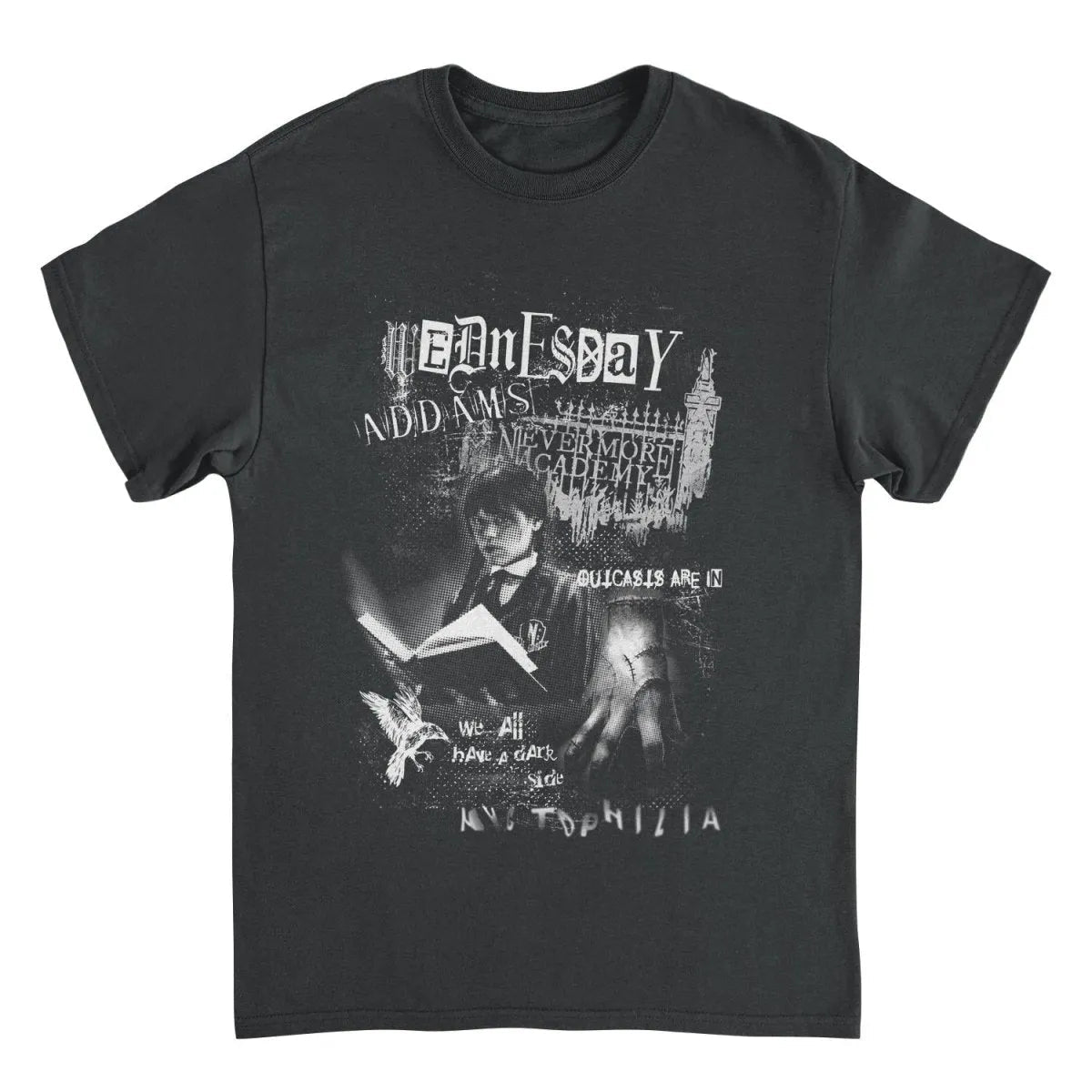 Wednesday Grunge Punk Black T-Shirt