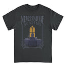 Wednesday Nevermore Desk Frame Black T-Shirt rockit-t-shirts.myshopify.com #Indie_Vinyl_Den#