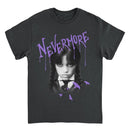 Wednesday Nevermore Drip Black T-Shirt rockit-t-shirts.myshopify.com #Indie_Vinyl_Den#