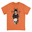 Wednesday Skull and Bones Frame Orange T-Shirt rockit-t-shirts.myshopify.com #Indie_Vinyl_Den#