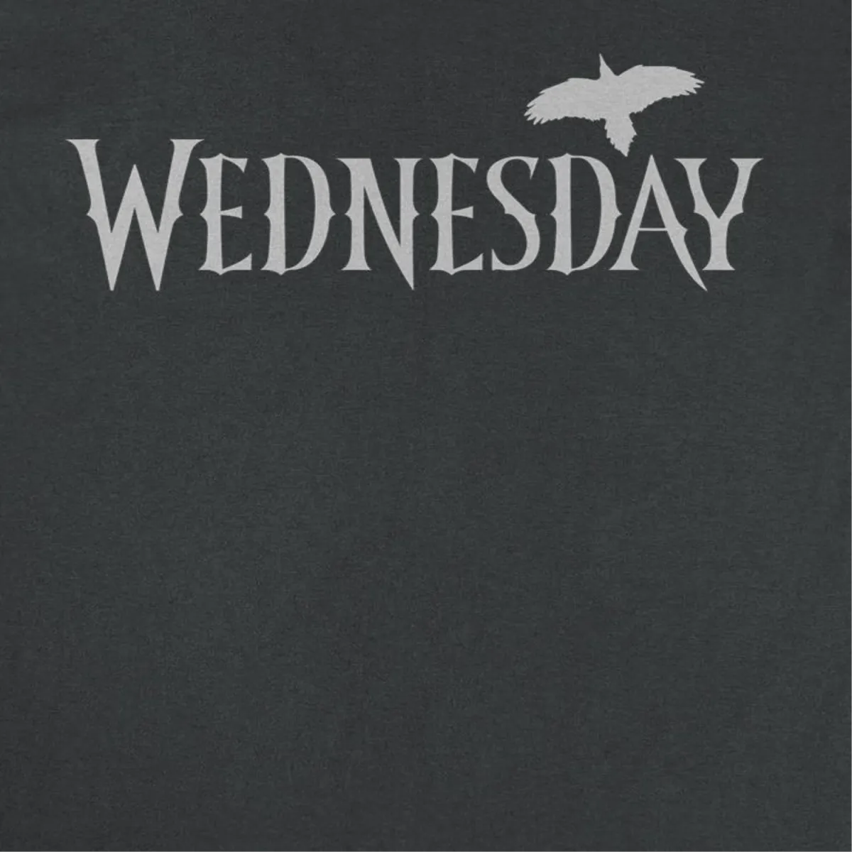Wednesday Wednesday Logo Gray Black T-Shirt