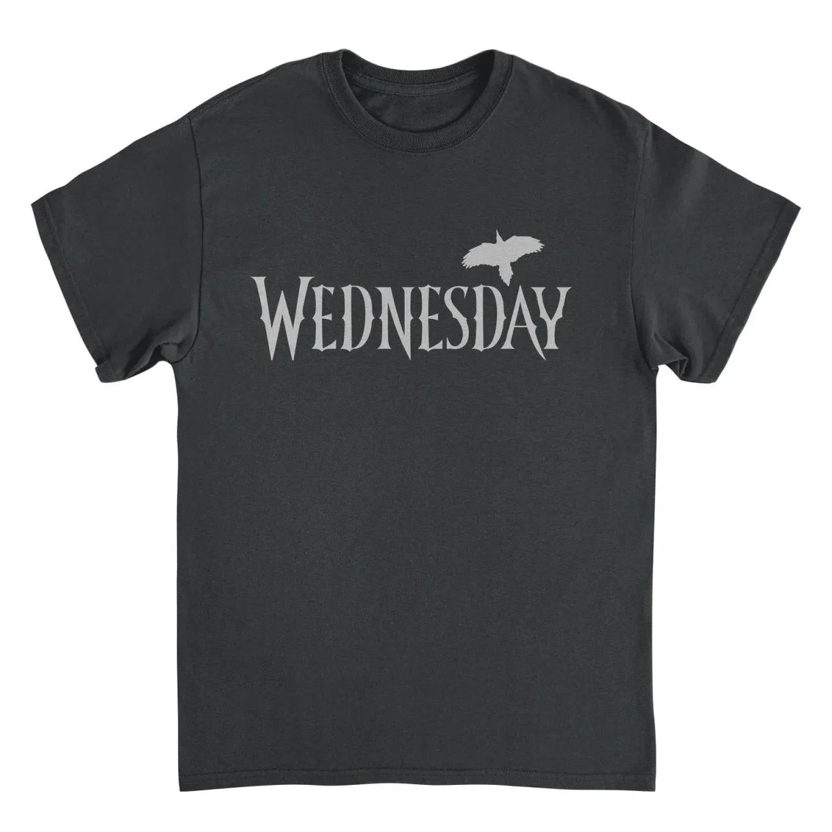Wednesday Wednesday Logo Gray Black T-Shirt