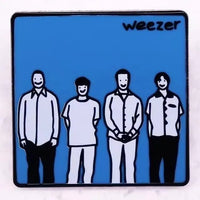 Weezer Blue Cartoon - Enamel Pin rockit-t-shirts.myshopify.com