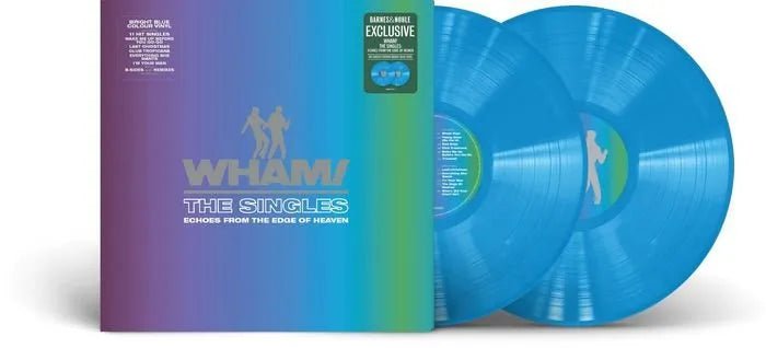 Wham! - The Singles: Echoes from the Edge of Heaven - Blue Color Vinyl Record 2LP rockit-t-shirts.myshopify.com #Indie_Vinyl_Den#