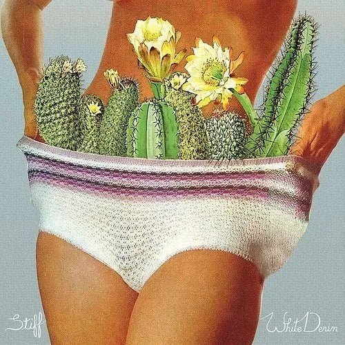 White Denim- Stiff - Deluxe White Vinyl 180g rockit-t-shirts.myshopify.com