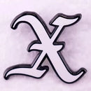 X Logo - Enamel Pin rockit-t-shirts.myshopify.com #Indie_Vinyl_Den#