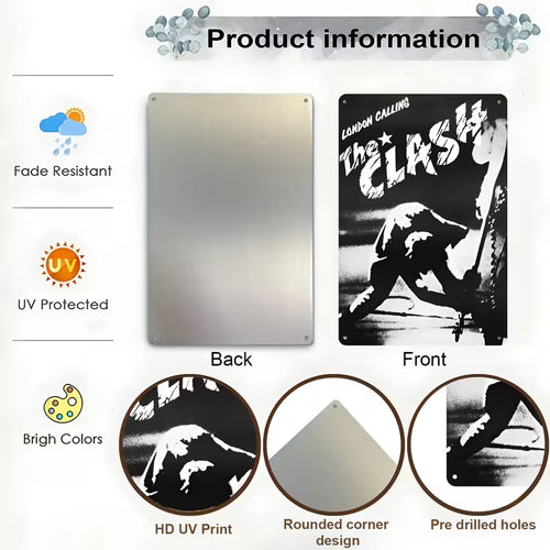 Clash London Calling Aluminum Wall Art